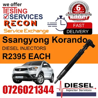 Ssangyong Korando diesel injectors for sale