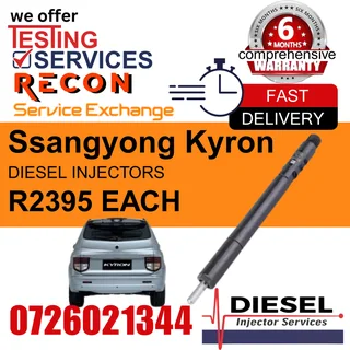 Ssangyong Kyron diesel injectors for sale
