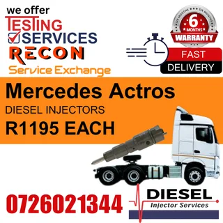 Mercedes Actros diesel injectors for sale