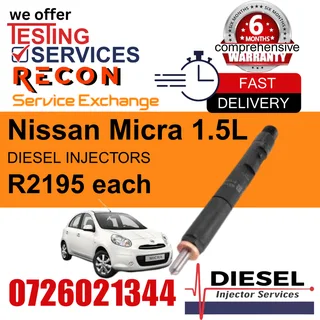 Nissan Micra diesel injectors for sale