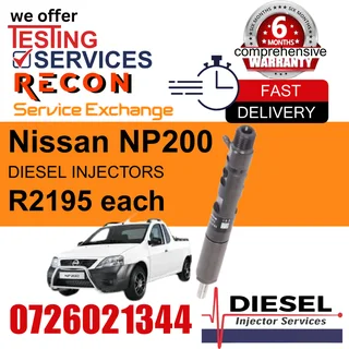 Nissan NP200 diesel injectors for sale