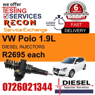 VW Polo 1.9L diesel injectors for sale