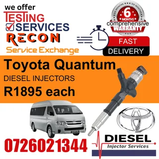 Toyota Quantum diesel injectors for sale
