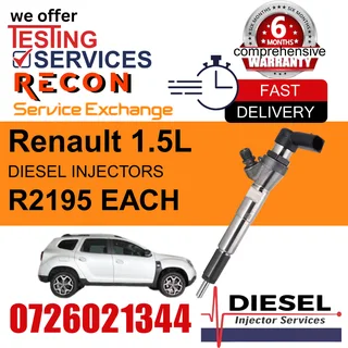 Renault 1.5L diesel injectors for sale