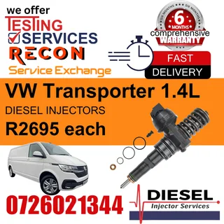VW Transporter 1.4L diesel injectors for sale