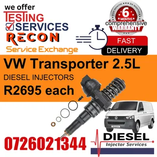 VW Transporter 2.5L diesel injectors for sale