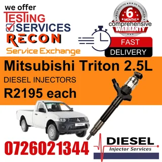 Mitsubishi Triton 2.5L diesel injectors for sale