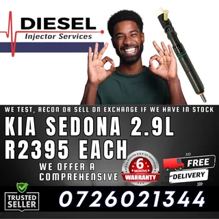 Kia Sedona 2.9L diesel injectors for sale