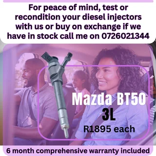 Mazda BT50 3L diesel injectors for sale