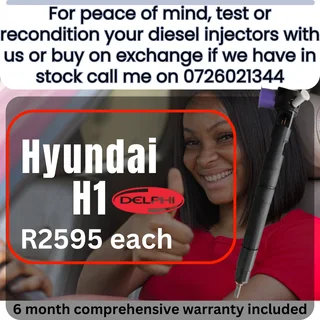 Hyundai H1 Delphi diesel injectors for sale