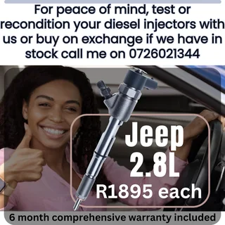 Jeep 2.8L diesel injectors for sale
