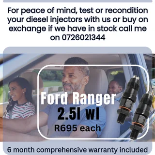 Ford Ranger 2.5L WL diesel injectors for sale