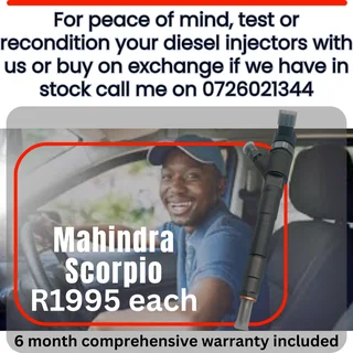 Mahindra Scorpio diesel injectors for sale