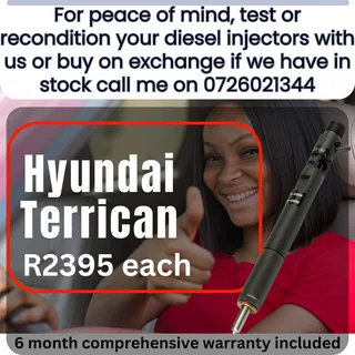 Hyundai Terrican diesel injectors for sale