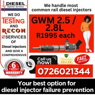 GWM 2.5 / 2.8L diesel injectors for sale