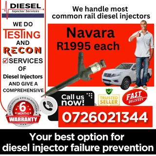 Nissan Navara diesel injectors for sale