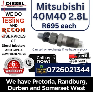 Mitsubishi 40M40 2.8L diesel injectors for sale