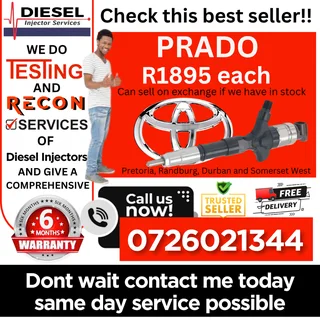 Toyota Prado diesel injectors for sale