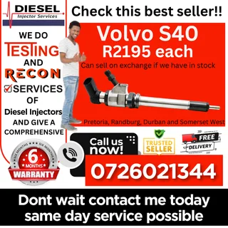 Volvo S40 diesel injectors for sale
