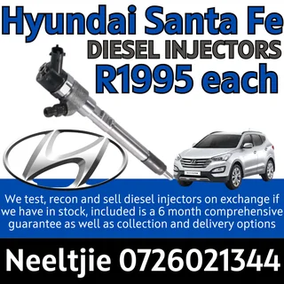 Huyndai Santa Fe diesel injectors for sale