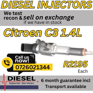 Citroen C3 1.4L diesel injectors for sale