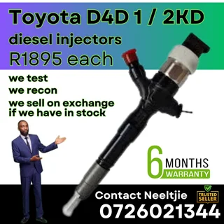 Toyota D4D diesel injectors for sale