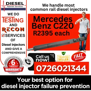 Mercedes Benz C220 diesel injectors for sale