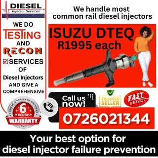 Isuzu Dteq diesel injectors for sale