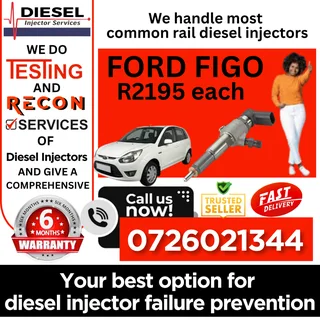 Ford Figo 1.4L diesel injectors for sale