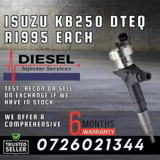 Isuzu Dteq KB250 diesel injectors for sale