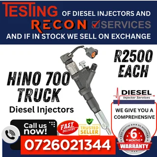 Hino 700 diesel injectors for sale