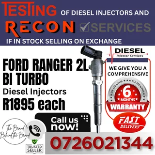 Ford Ranger 2L bi turbo diesel injectors for sale