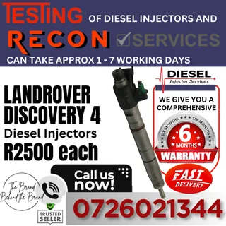 Landrover Discovery 4 diesel injectors recon services