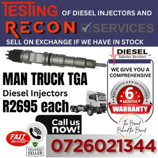 MAN Truck TGA diesel injectors for sale