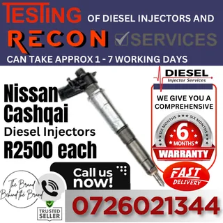 Nissan Cashqai diesel injectors recon services
