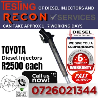 Toyota diesel injectors recon services