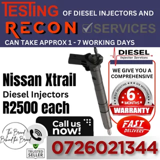 Nissan Xtrail diesel injectors recon services