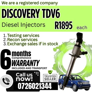 Discovery TDV6 diesel injectors for sale