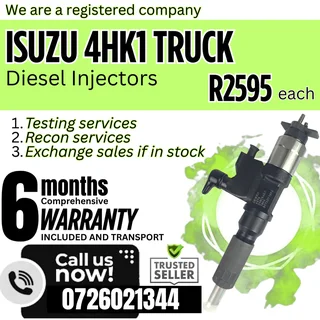 Isuzu 4HK1 diesel injectors for sale