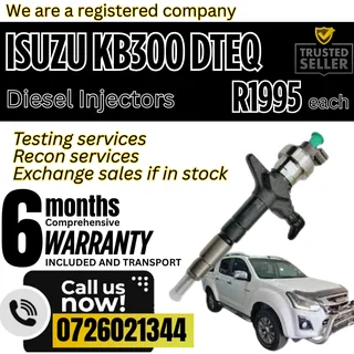 Isuzu KB300 Dteq diesel injectors for sale