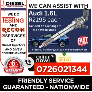Audi 1.6L diesel injectors for sale