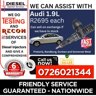 Audi 1.9L diesel injectors for sale