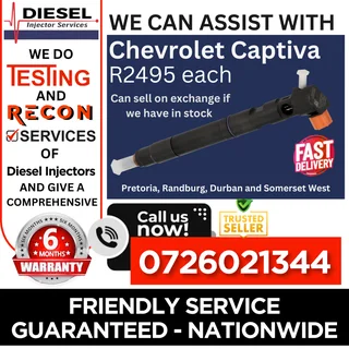 Chevrolet Captiva diesel injectors for sale