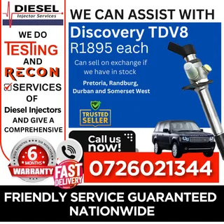 Discovery TDV8 diesel injectors for sale
