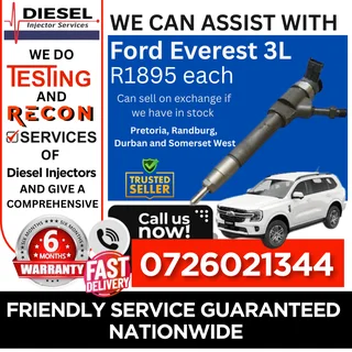 Ford Everest 3L diesel injectors for sale