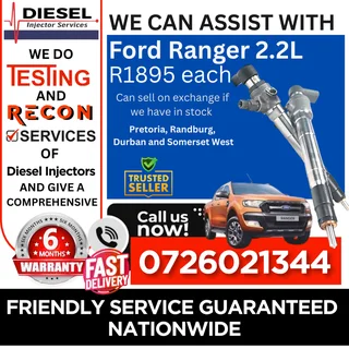 Ford Ranger 2.2L diesel injectors for sale