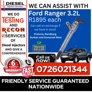 Ford Ranger 3.2L diesel injectors for sale