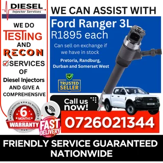 Ford Ranger 3L diesel injectors for sale