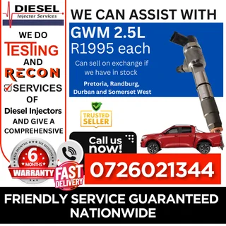 GWM 2.5L diesel injectors for sale