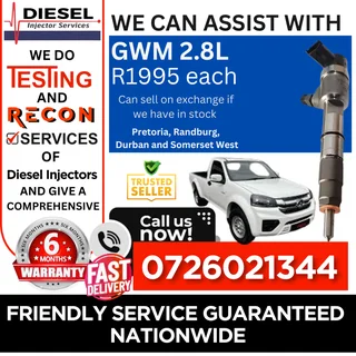 GWM 2.8L diesel injectors for sale